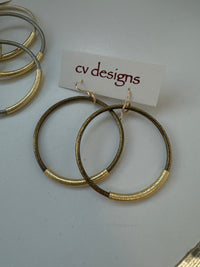 Leather Hoops